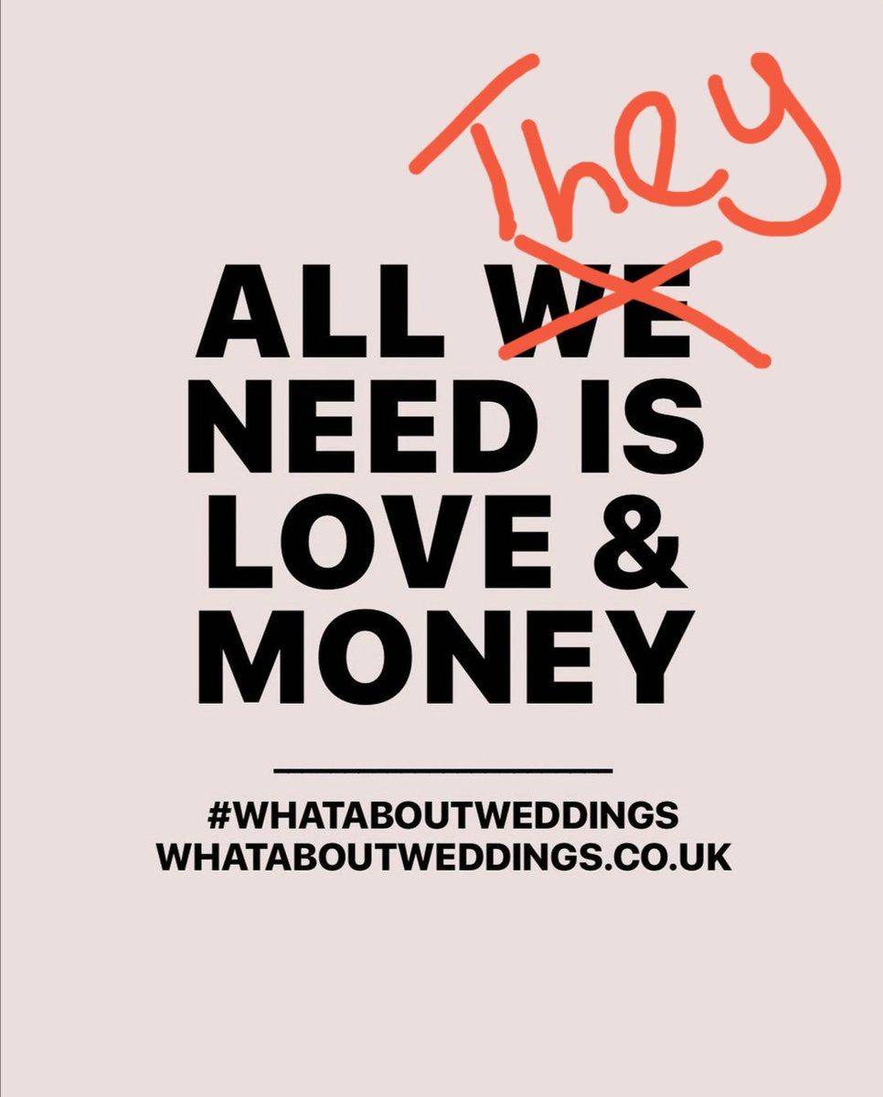 I'm engaged, due to marry April 2021 we need to fight to protect the suppliers we've invested in. They can't survive on Love alone!!!
#whataboutweddings <a href="/JimfromOldham/">Jim McMahon OBE MP</a> @tony4rochdale <a href="/BorisJohnson/">Boris Johnson</a> #Oldham #Rochdale 

#whataboutweddings