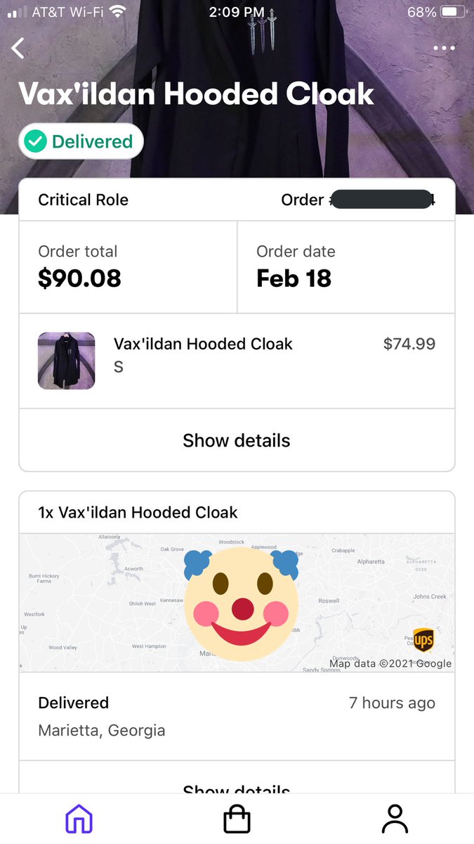 critrolecloset's tweet photo. due to some crummy adulthood problems, i will have to part ways with the vax cloak i just bought. package is unopened, size small (sold out in the CR shop) and will be $90 shipped within the US. please DM me if interested. thank you! https://t.co/2CxBpVVoWG