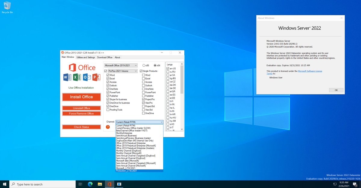 🤫Новую тестовую версию "Office 2013-2021 C2R Install + Lite" от <a href="/Ratiborus58/">Ratiborus</a> для установки и создания ISO имиджа Microsoft Office Professional Plus 2021 Preview Version 2102 (Build 16.0.13801.20224 C2R) заинтересованные лица могут скачать на Ру-Борде👉 forum.ru-board.com/topic.cgi?foru…