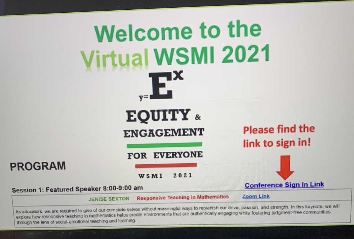 GWmath's tweet image. Inspired to emancipate greatness and take risks! Another great day of learning at WSMI!!
#wsmi