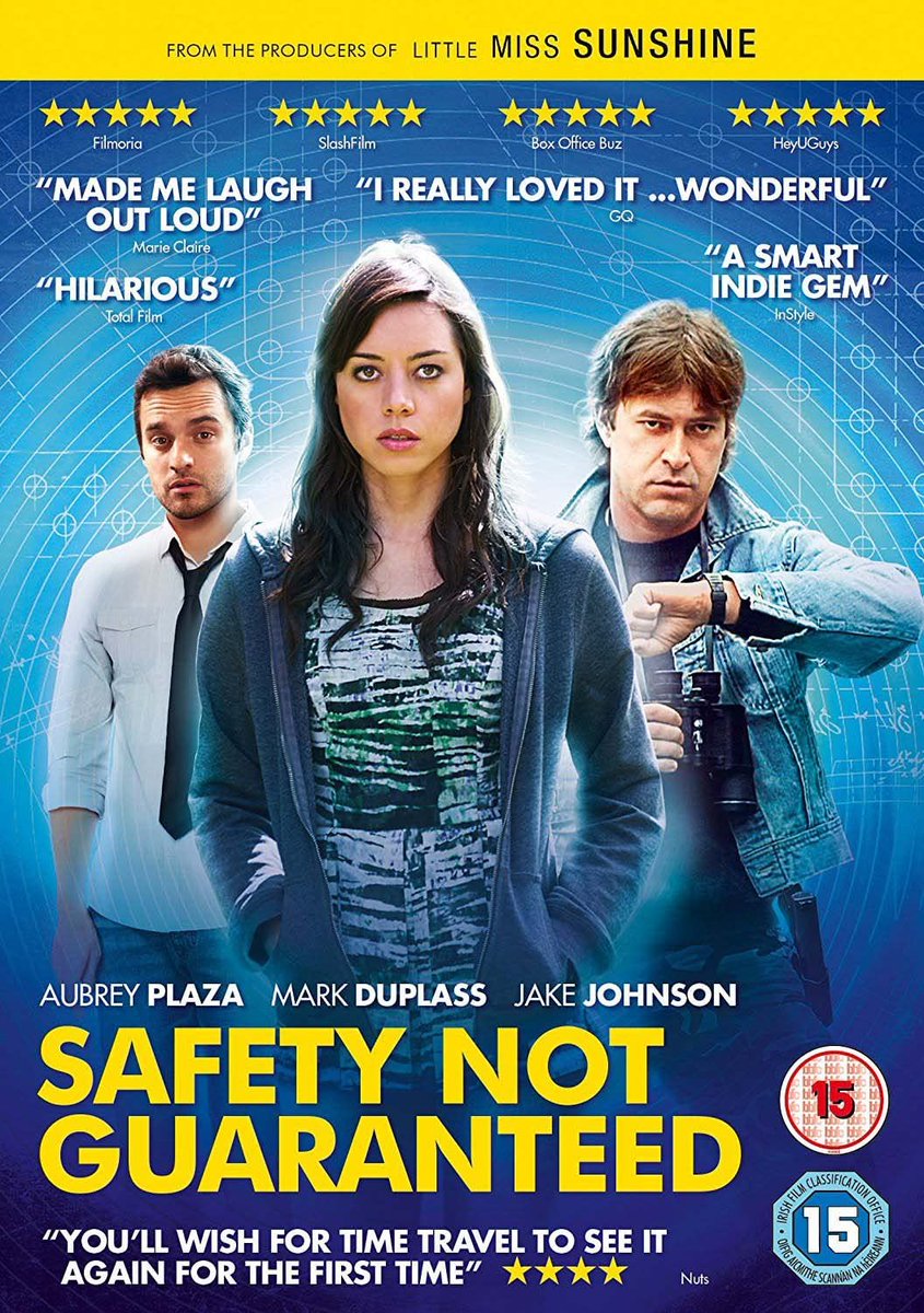 Safety Not Guaranteed (2012): Dickhead journo, intern & geek go on an adventure to find enigmatic time traveller. Offbeat hilarious US indie flick directed by  @colintrevorrow which pulls at the heartstrings with *wild* finale.  @MarkDuplass and  @evilhag are STUNNING. So much fun.