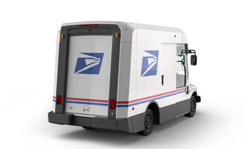 ryanadelman's tweet photo. When PMs and Engineers design a truck; is it practical, yes; does it have state of the art features, yes; does it also look like the cars I drew in kindergarten, also yes... @USPS #mailtruck #postaltruck #nodesignerneeded https://t.co/iqTSFySWd5