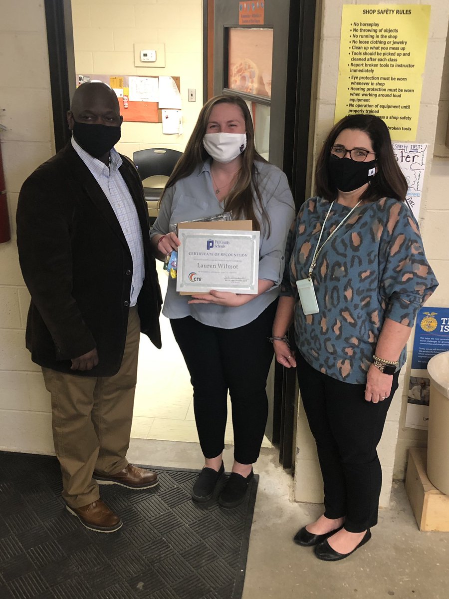 tbloodba's tweet photo. Congratulations Mrs. Kendall Beasley-J. H. Rose High,  Mrs. Lauren Wilmot-North Pitt High, and Mr. Brian Kempton-South Central High who were recognized for their outstanding performance in the classroom and leadership within Pitt County Schools CTE!  @CTEforNC @PCS_NC https://t.co/sleaZJf8Dx