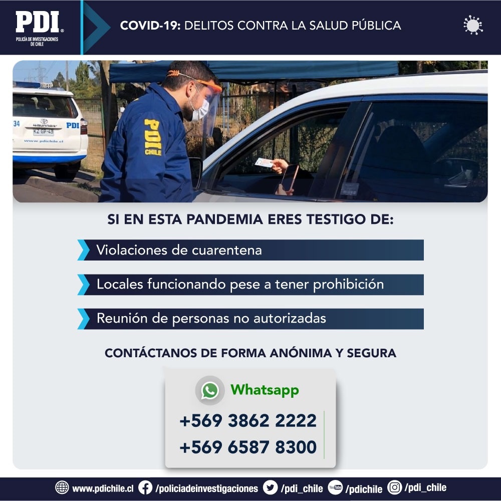 PDI_Arica's tweet photo. Si tienes antecedentes acerca de #DelitosContraLaSaludPública escríbenos y denuncia: https://t.co/BHBOIKg3PJ
