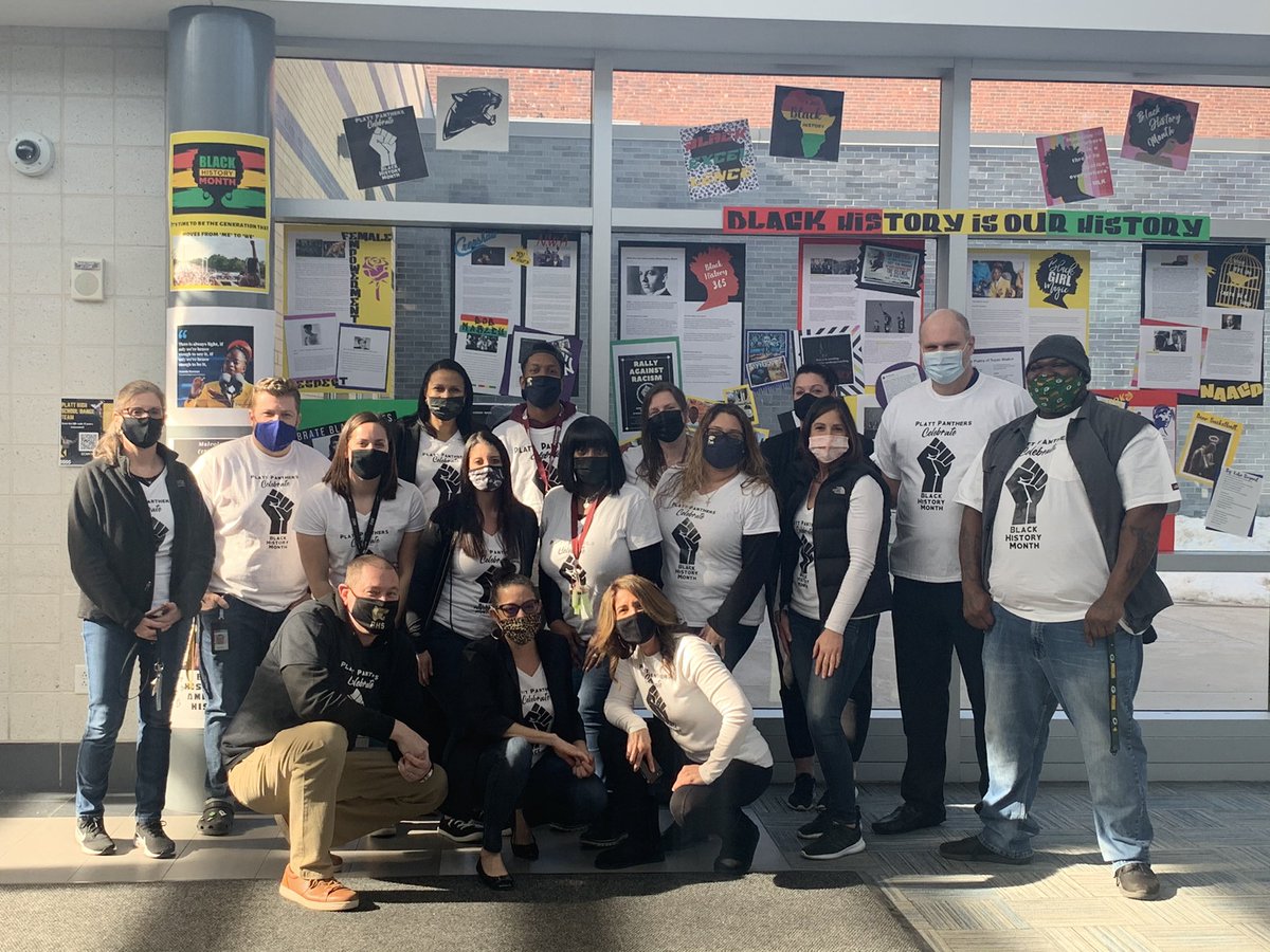 grkenyon's tweet photo. The Platt Faculty celebrates Black History #PlattMYM @PlattLive https://t.co/igD73QYj3g