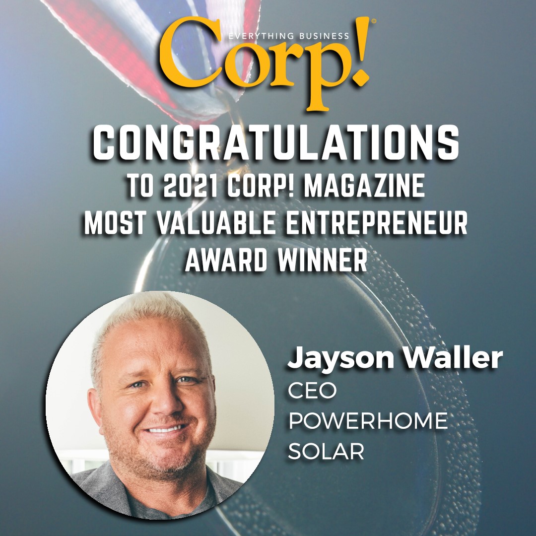 go_pink_energy's tweet photo. Congratulations to our CEO @JaysonWaller for being named the overall winner of more than 70 honorees for Most Valuable Entrepreneur by @CorpMagazine. This Michigan-based publication celebrates the success of entrepreneurs and professionals.
#powerhomesolar #powerhome #solarpanels https://t.co/f8QAzFISrV