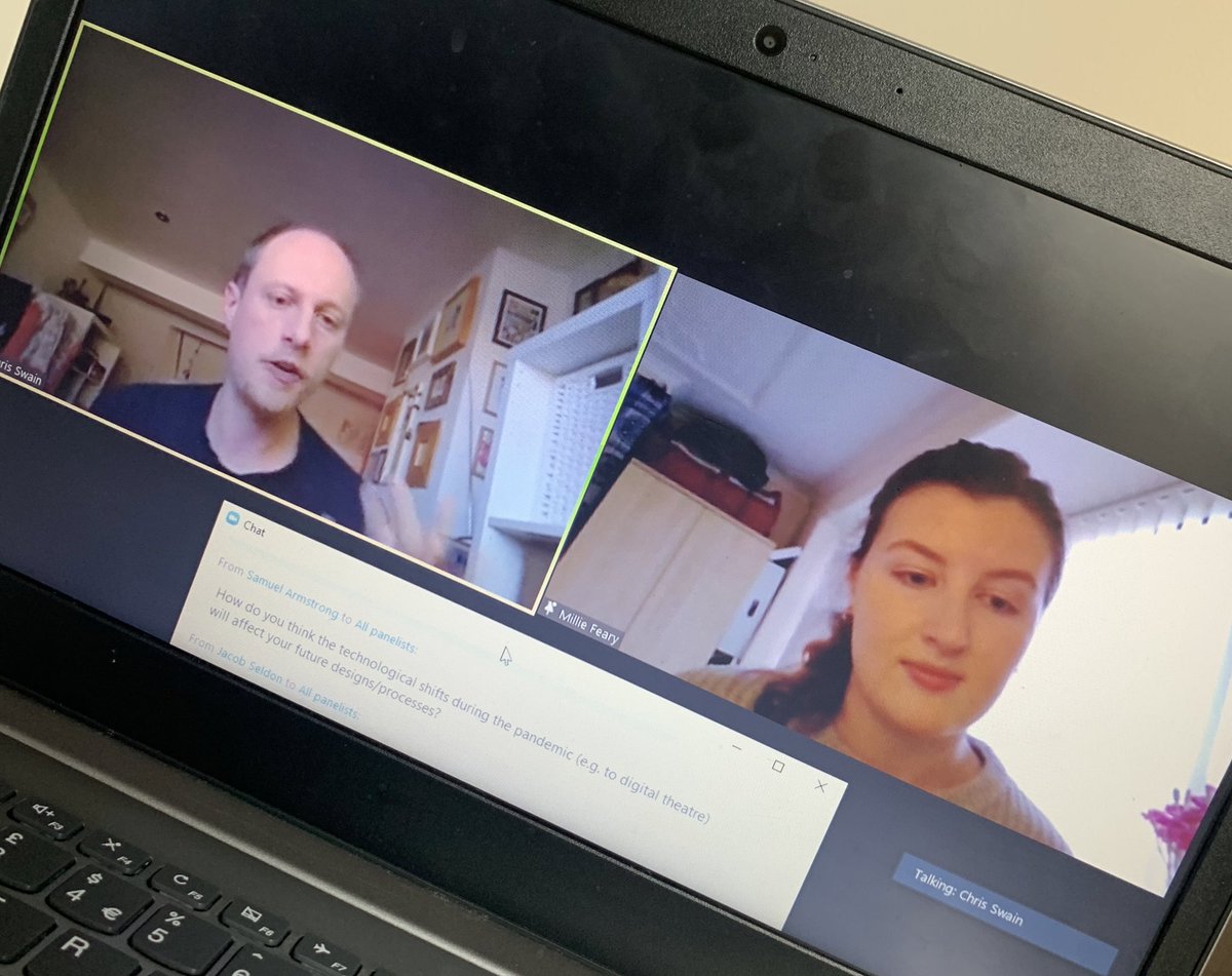 Amazing conversation with lighting designer Chris Swain about how his career started, what he’s up to now and advice on how to enter the industry 🤩💻 

Thank you for answering the audiences questions with wonderful detail and advice based on personal experience!