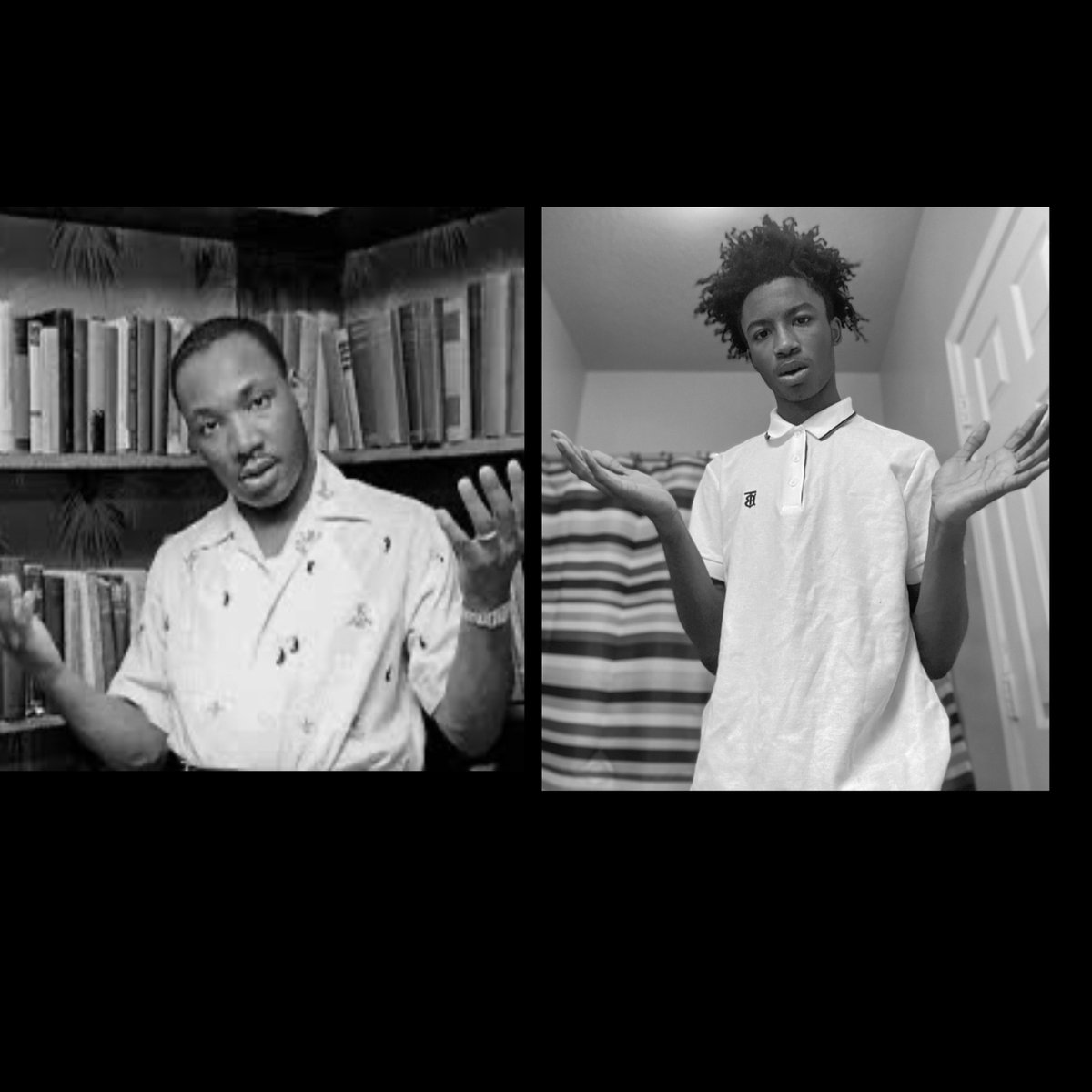 Shakirah_ArtED's tweet photo. Black History Student Photo Mash-Ups! My Photo II students did an excellent job recreating iconic photos! @Banneker_HS @ArtsFCS https://t.co/FvcsNKThp9