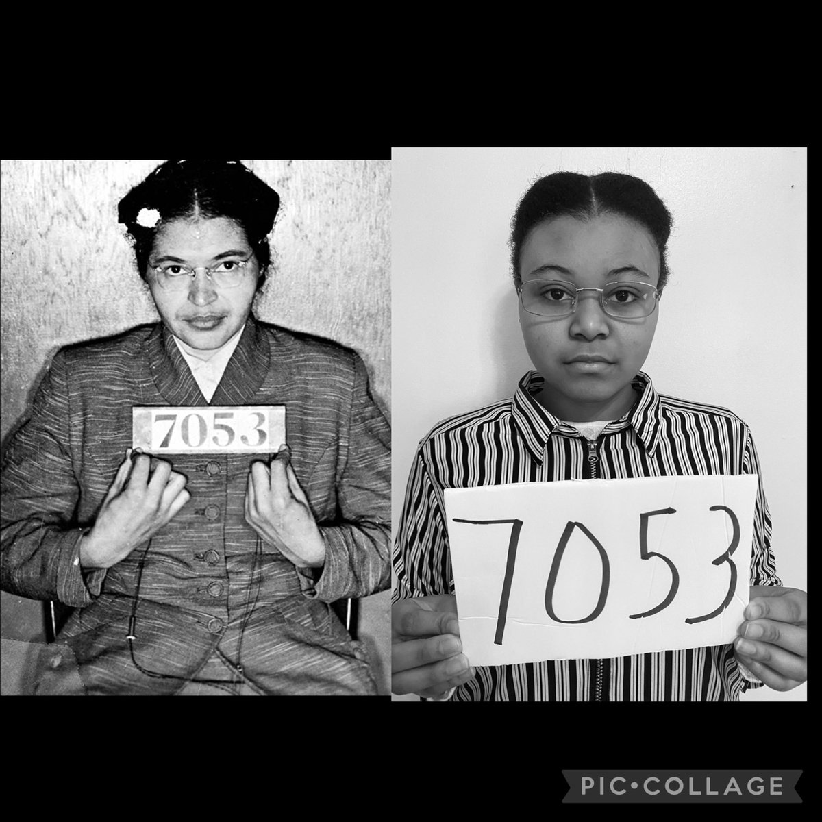 Shakirah_ArtED's tweet photo. Black History Student Photo Mash-Ups! My Photo II students did an excellent job recreating iconic photos! @Banneker_HS @ArtsFCS https://t.co/FvcsNKThp9