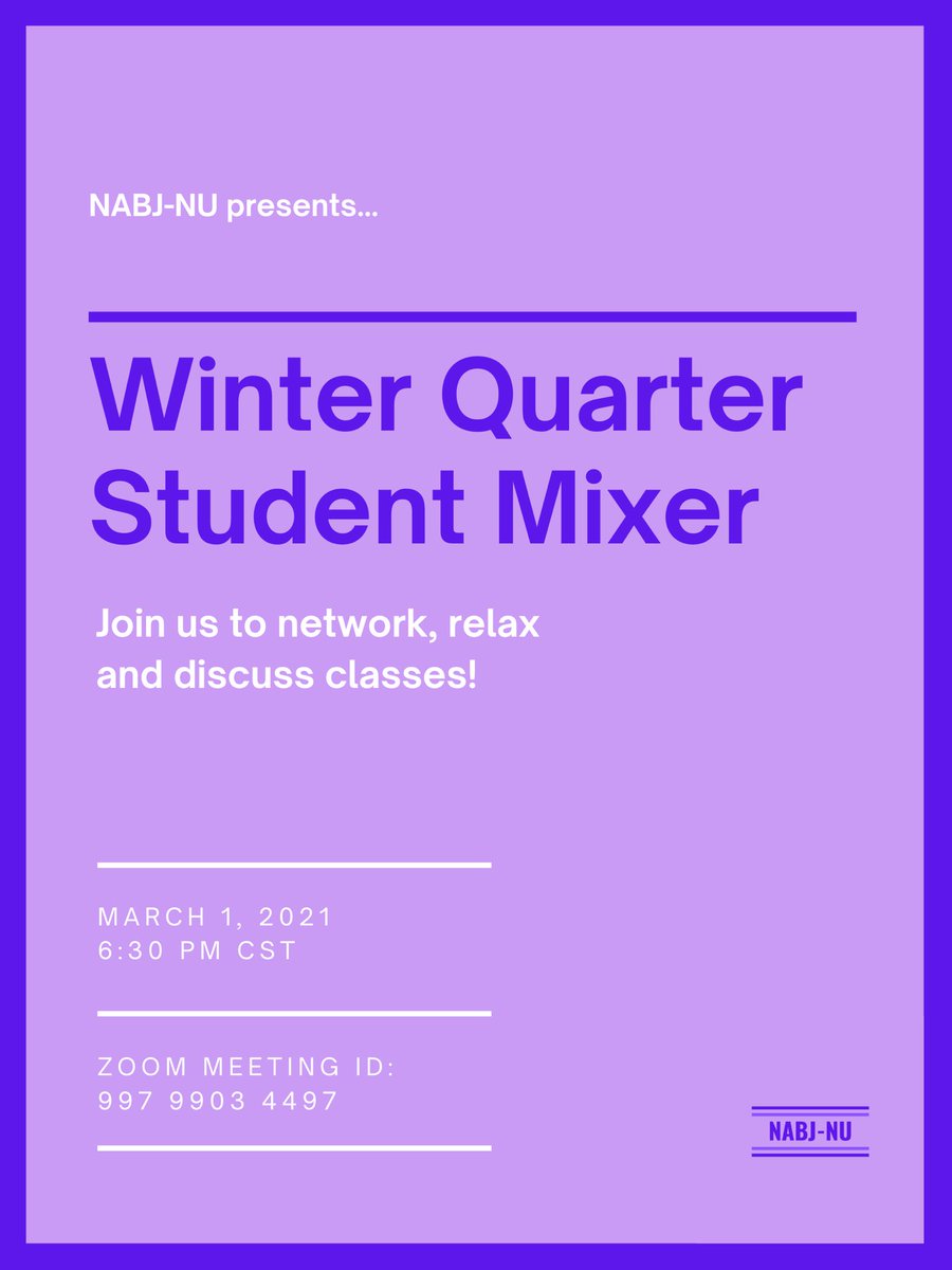 networking and relaxing? you don’t wanna miss it! <a href="/AasjNu/">NU AASJ</a> <a href="/NAHJ_NU/">NAHJ-NU</a>