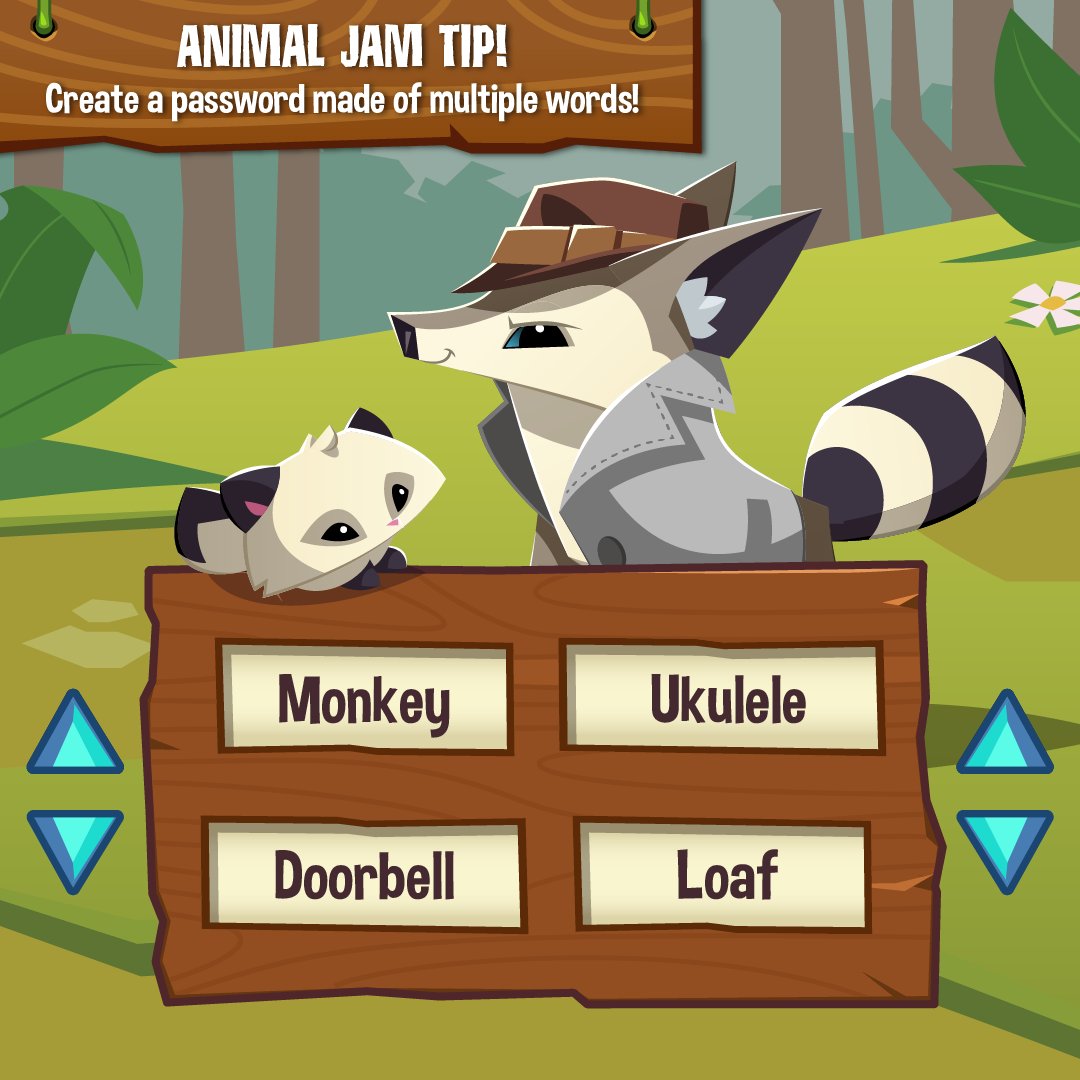 Is your password strong? Keeping your password safe and complex is the best way to secure your Animal Jam or Animal Jam Classic account. Once you've established your password, we recommend changing it AT LEAST once a year.
#AnimalJam #InternetSafetyForKids #OnlineSafetyTips