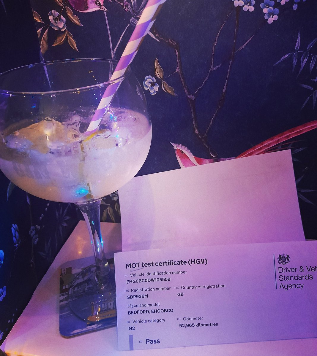 The Gin Wagon passes its MOT the same week that there's light at the end of the tunnel for events - double reason for a celebratory G&amp;T here! DM us if you're thinking of having a get together when restrictions allow - it doesn't need to be a huge event to have us there. 🥳🍸