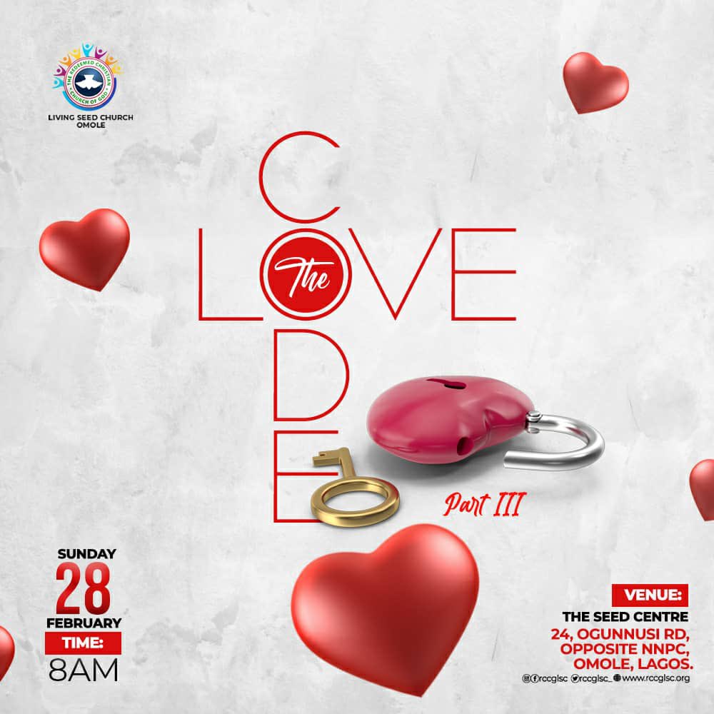 rccglsc_'s tweet photo. The first two series of “The Love Code” were nothing short of awesome.
❤️ ❤️
Join us for the third series this Sunday.
It’s going to be the best of all.
Don’t miss it!
Please stay safe and remain blessed!
#thelovecode #rccglsc #teamard #love https://t.co/qnriT06vi2