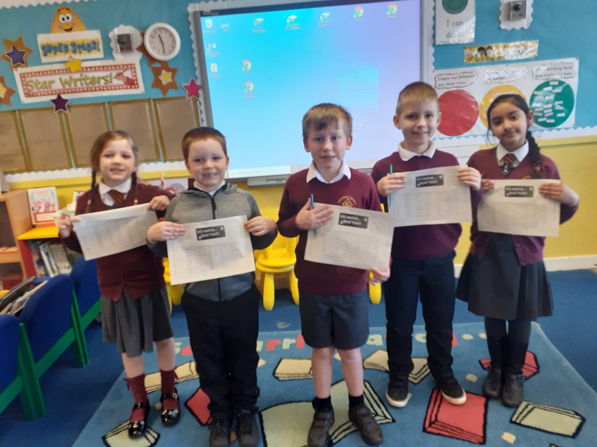 P4and3MrsM's tweet photo. A week of Learn Its & X tables -
and we all increased our Beat That Challenge scores. ✅ #Andrell https://t.co/jwNdKulYeG