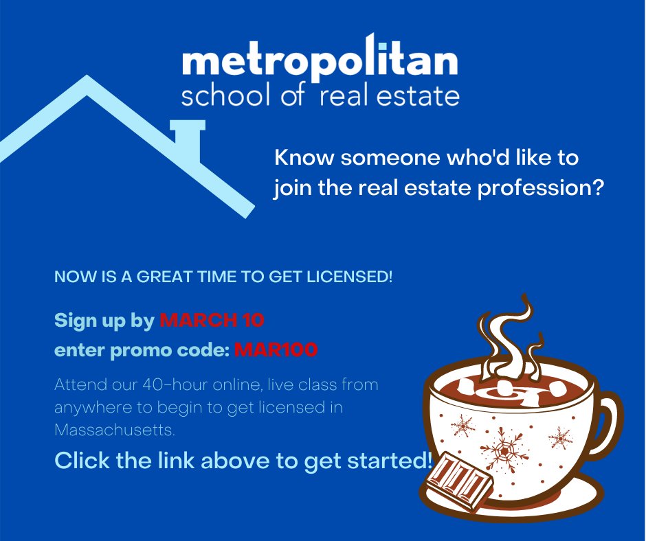 MetropolitanBRE's tweet image. Still looking to get your real estate license? Click the link, let's get you on your way!
loom.ly/PFo7eaE