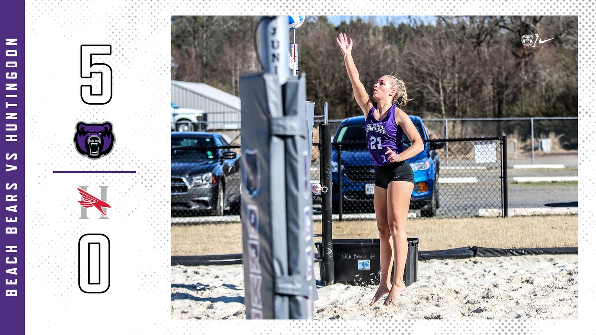 BEACH BEARS WIN!!! BEACH BEARS WIN!!!

UCA wins its first match of the season. 

#WeAreOne #BearClawsUp