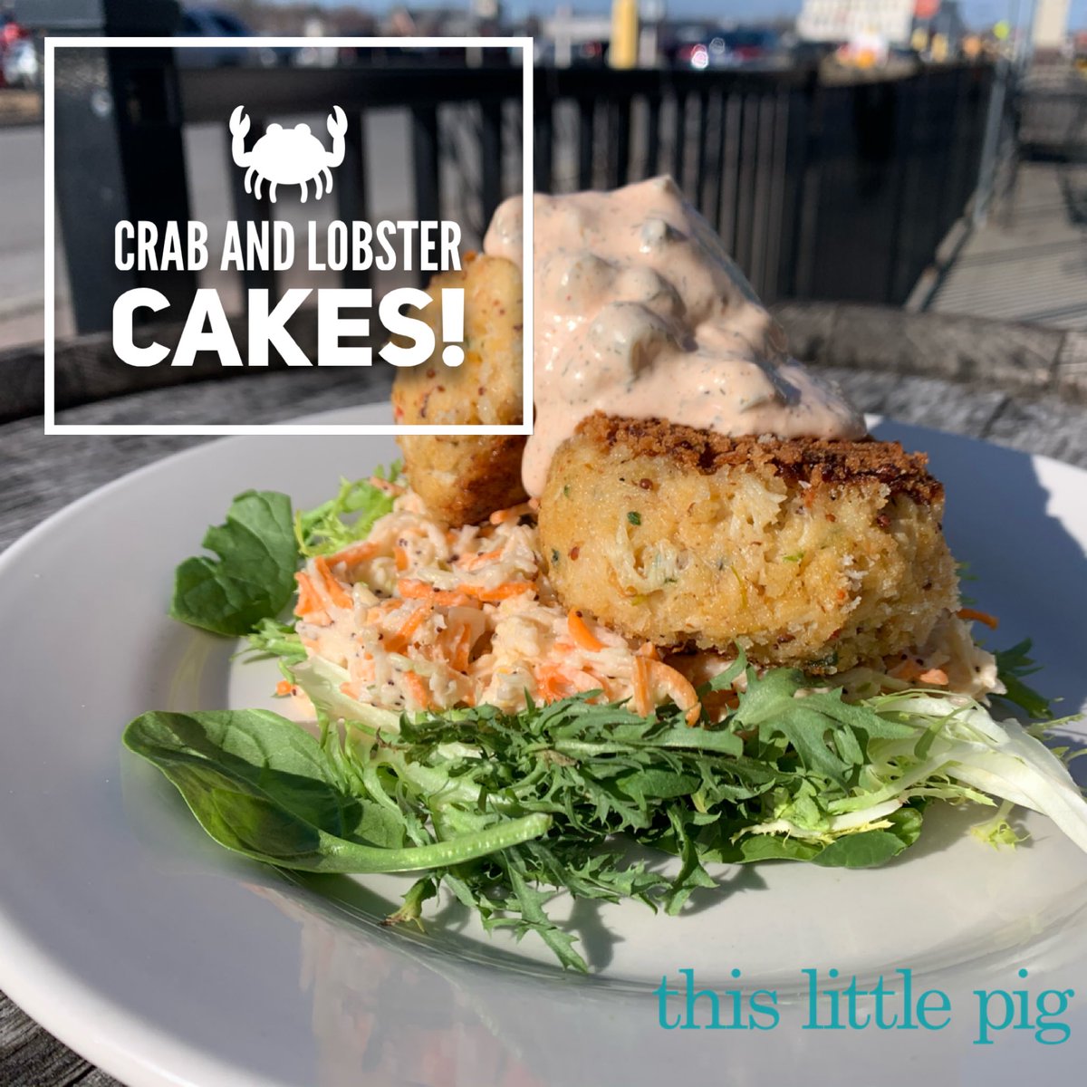 Big stuff tonight at TLP!  You coming tonight?  $25 full racks in-house 4-5:30. Fish fry all night and check out deez here crab &amp; lobster cakes! #Lobster #crabcakes #fishfry