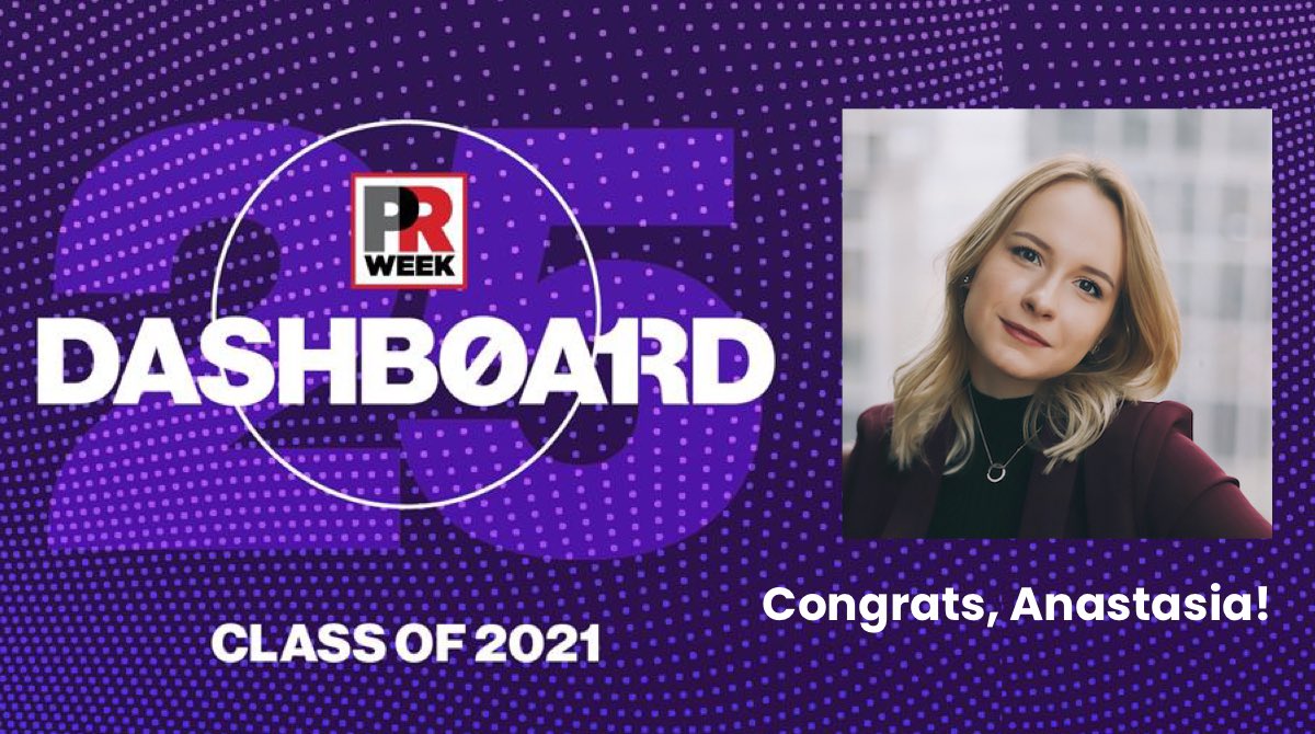 DittoPR_'s tweet image. Congrats to our Account Director, @golovina_an for being included in the #PRWeekDashboard25 Class of ’21 for her impressive work across innovative #crypto &amp;amp; #fintech projects, establishing herself as a star on key accounts in just 3 short years!  prweek.com/article/170770… @PRWeek
