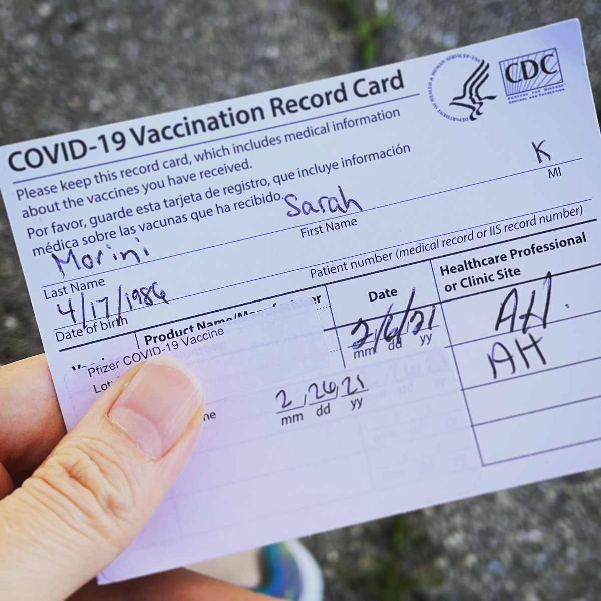 sarahkmorini's tweet image. Second dose ✅
#igottheshot #fuckyeahscience