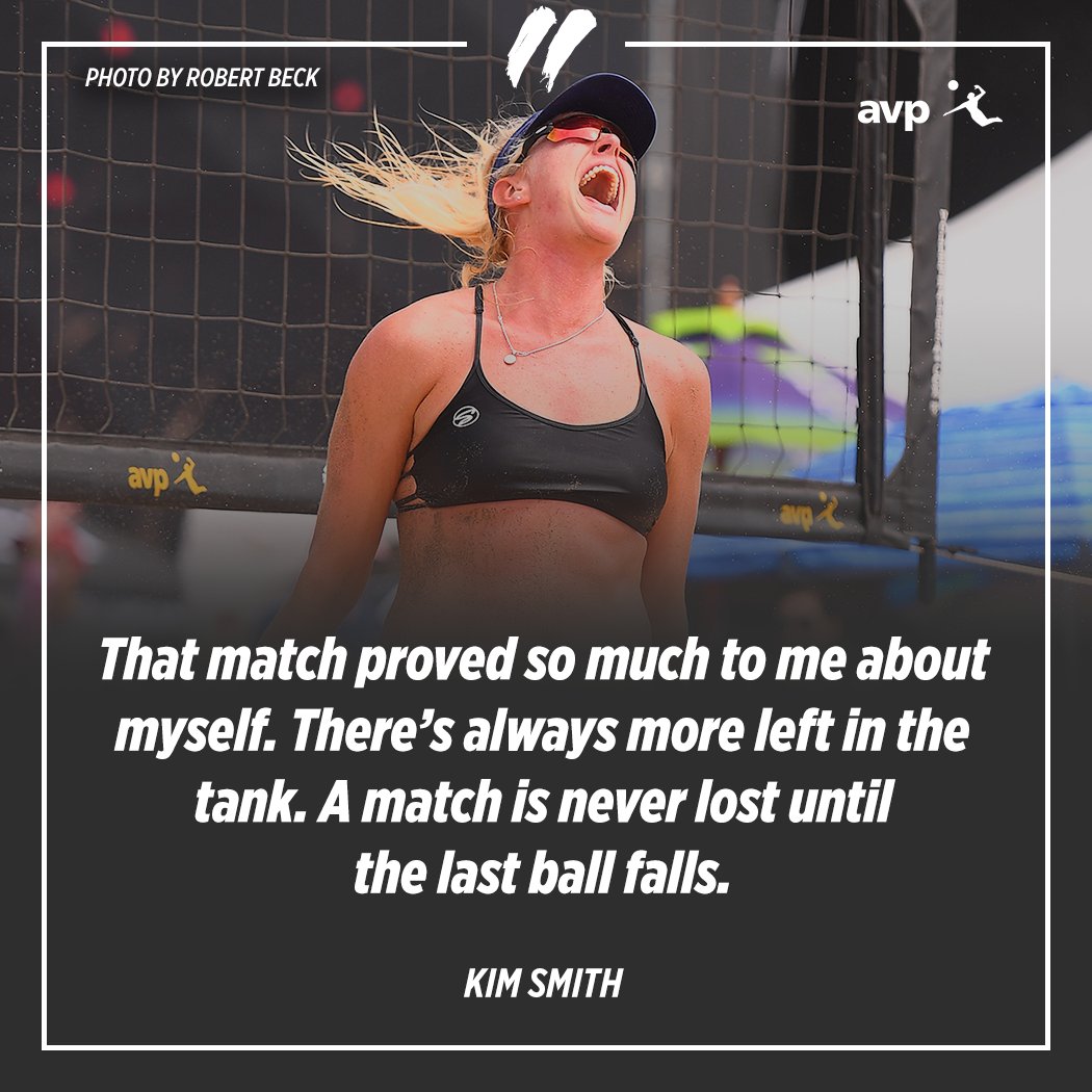 AVP athlete <a href="/kimesmith21/">Kimberly Smith</a> reflects on her Top 5 finish after a grind through the Qualifiers with former partner <a href="/CorinneQuiggle/">Corinne</a> in the latest edition of "My Favorite Match" series!

avp.com/news/my-favori…