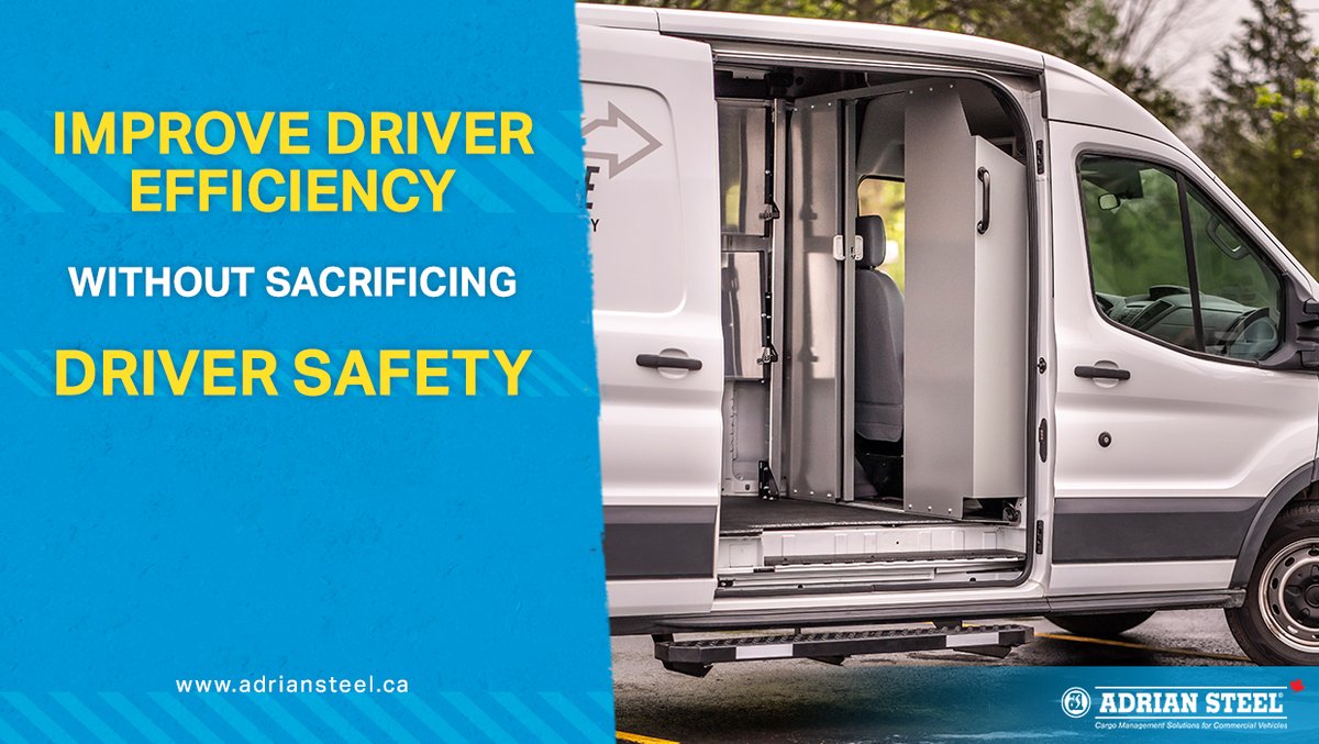 AdrianSteelCa's tweet image. The Sliding Door Partition allows for easy access to your cargo area and provides added protection from shifting cargo. #AdrianSteelCanada #SlidingPartition #VanPartition #CargoVanPartition adriansteel.ca