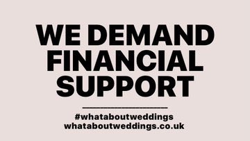 It’s not just a Wedding it’s our livelihoods and over 400,000 people in the industry. Are you still getting paid <a href="/RishiSunak/">Rishi Sunak</a> <a href="/BorisJohnson/">Boris Johnson</a> I’m alright, right! <a href="/WAWofficialUK/">What About Weddings</a> #whataboutweddings #standupforweddings