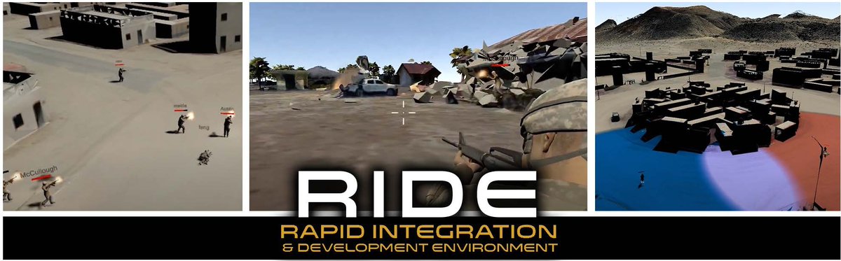 USC_ICT's tweet photo. “Introducing RIDE”, wins Best Paper at the Simulation Interoperability Standards Organization (SISO) Virtual Workshop! 

A low barrier entry to simulation &amp; training, check out the Rapid Integration &amp; Development Environment - https://t.co/EZK7PIIJAy 

#USCICT #Simulation #RIDE https://t.co/uj2h6Xvqw8