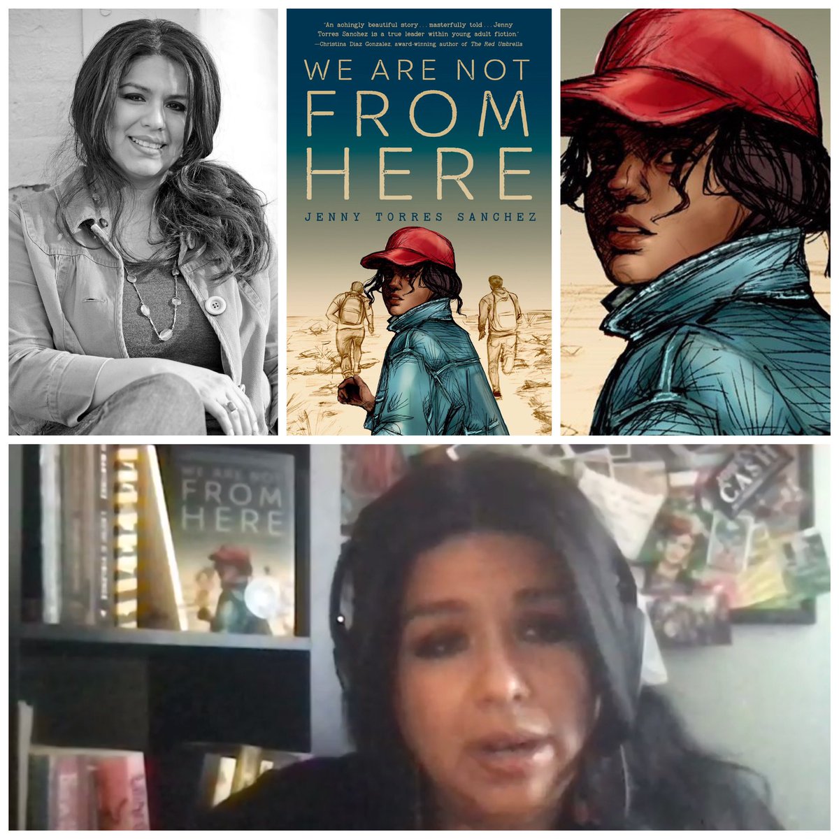 So honored to have <a href="/jetchez/">Jenny Torres Sanchez</a> sharing the inspiration behind  “We Are Not From Here” w/our students. “I wrote it to honor the migrant children. This could not be forgotten or ignored.
I hope I am honoring the children who made this horrendous journey on La Bestia.” #mortonpride