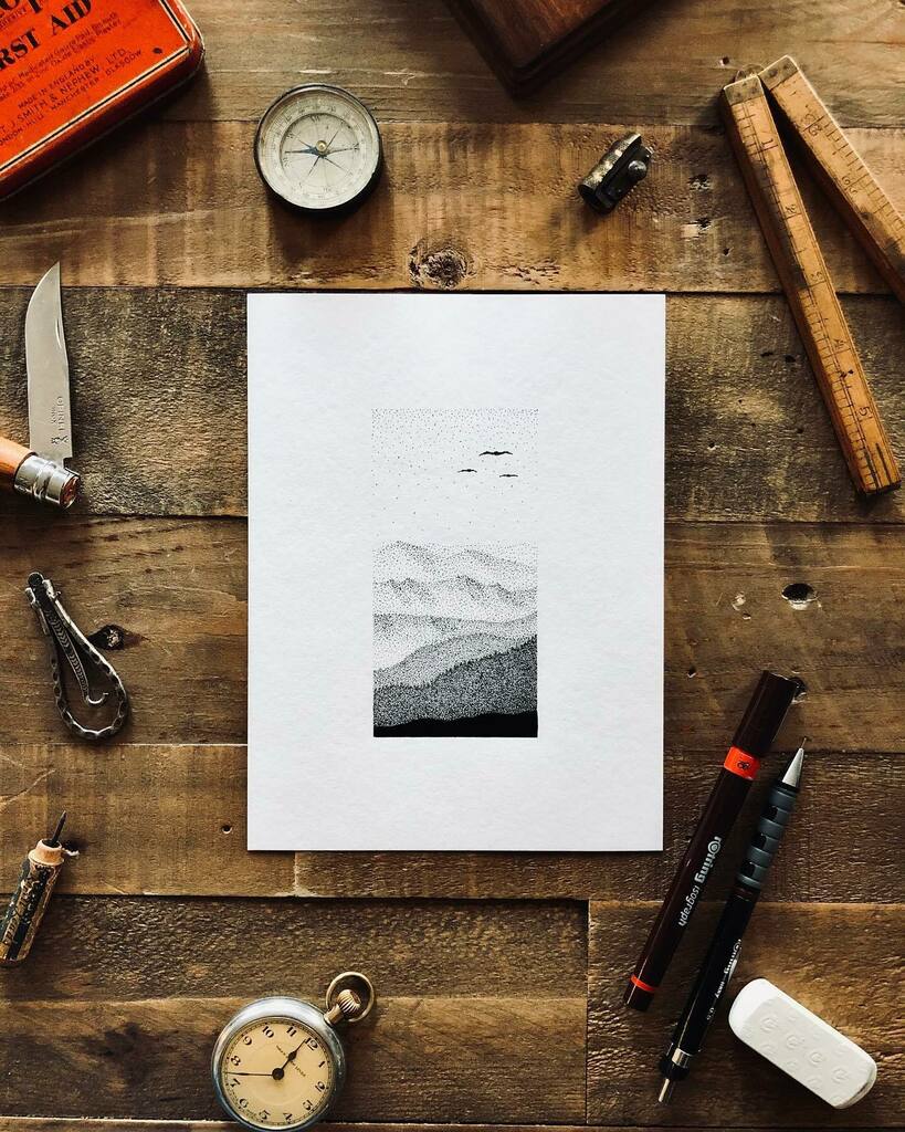LibraMons's tweet photo. New artwork!

“Untamed” 

What are your thoughts? 

Have a great weekend!

#nature #birds #wildlife #wild #mountains #hills #forest ##stippling #blackandwhite  #stipplingart #stipplingdrawing #art #wallart #artist #artforsale #drawing #illustration #inkd… https://t.co/qAsD1oBVAM https://t.co/E11S59UlOU