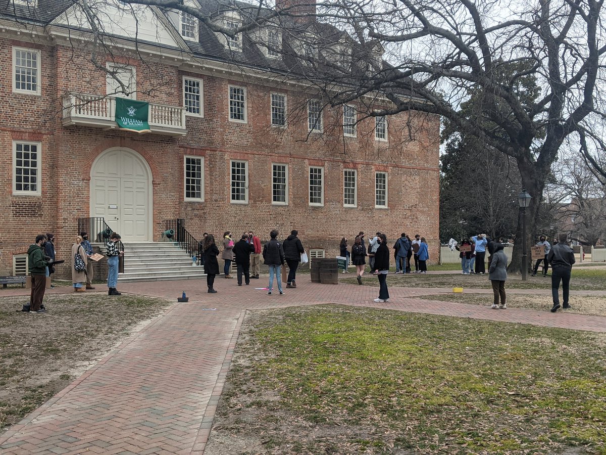 JakobBCordes's tweet image. I'm at the College of William and Mary right now, where members of @wmworkersunion are holding a rally against cuts to non-tenure faculty.
