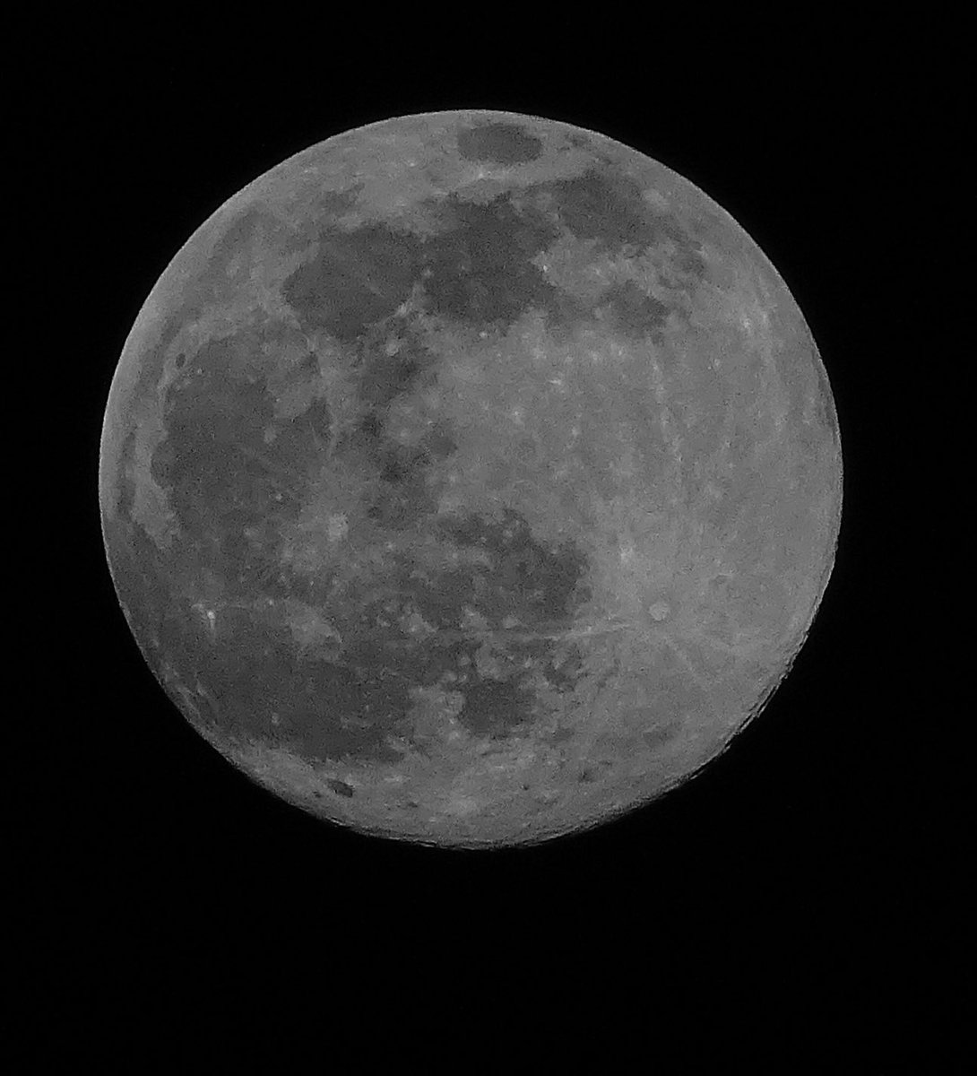 The Full Moon looking radiant and beautiful in tonight’s clear, unpolluted Norfolk sky.
