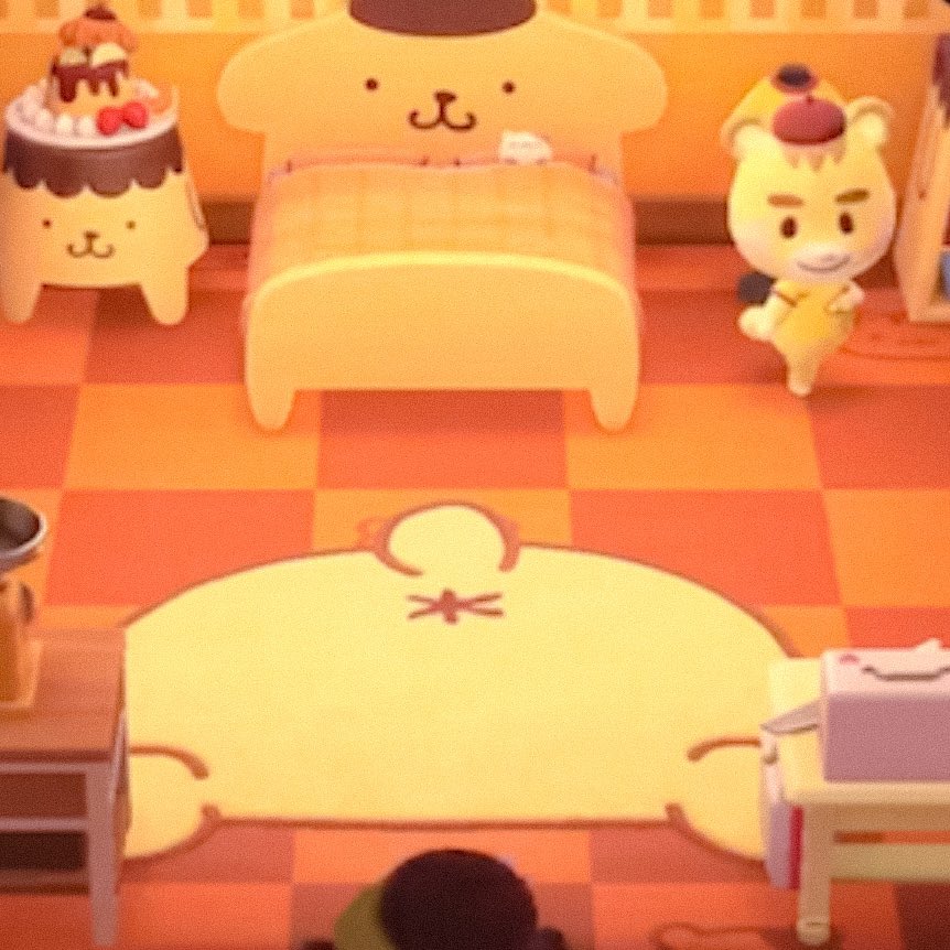 freshly delivered loner on Twitter: &quot;did someone say animal crossing sanrio purin purin pompompurin butt rug but make it real life!? hi 🧸✨ https://t.co/WO9LQf3bjy&quot; / Twitter