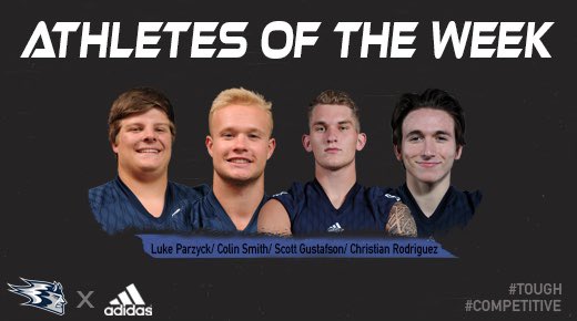Big time work week by our team and these young men!

<a href="/LParzyck/">Luke Parzyck</a> - <a href="/bear_football/">White Bear Football</a> 

<a href="/colin_smith121/">Colin Smith</a> - <a href="/CHSpanthers97/">CenturyPanthers</a> 

@ScootGustafson - <a href="/chanstormfb/">Storm Football</a> 

Christian Rodriguez - @SrrStorm 

#BleedBlue | 🔵⚪️ | We-Us-Our