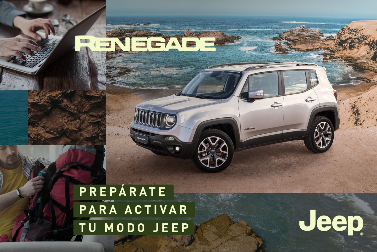 Una #Renegade tiene todo lo que necesitas para tus próximas aventuras🚗🌄. Da el primer paso aquí👉💻: ventaonline-jeep.com.pe/modelo?renegade