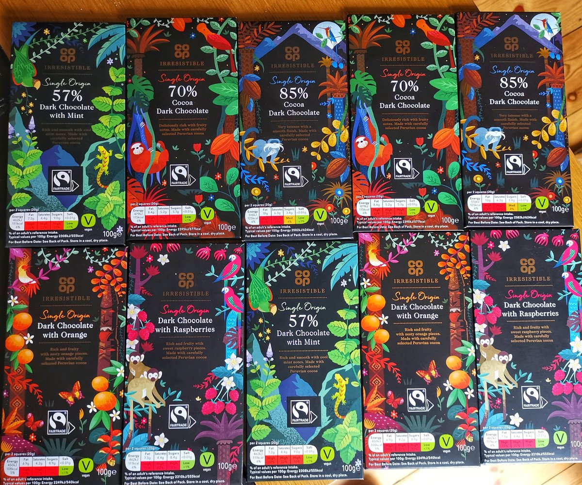 @Meanfluff @Oliverobjects @CoopParty @ExeterCouncil @FairtradeDevon #Fairtrade chocolate available in all good @coopuk stores

I like the dark chocolate with raspberries best

#Exeter #Devon

#FairtradeFortnight #FairtradeFriday