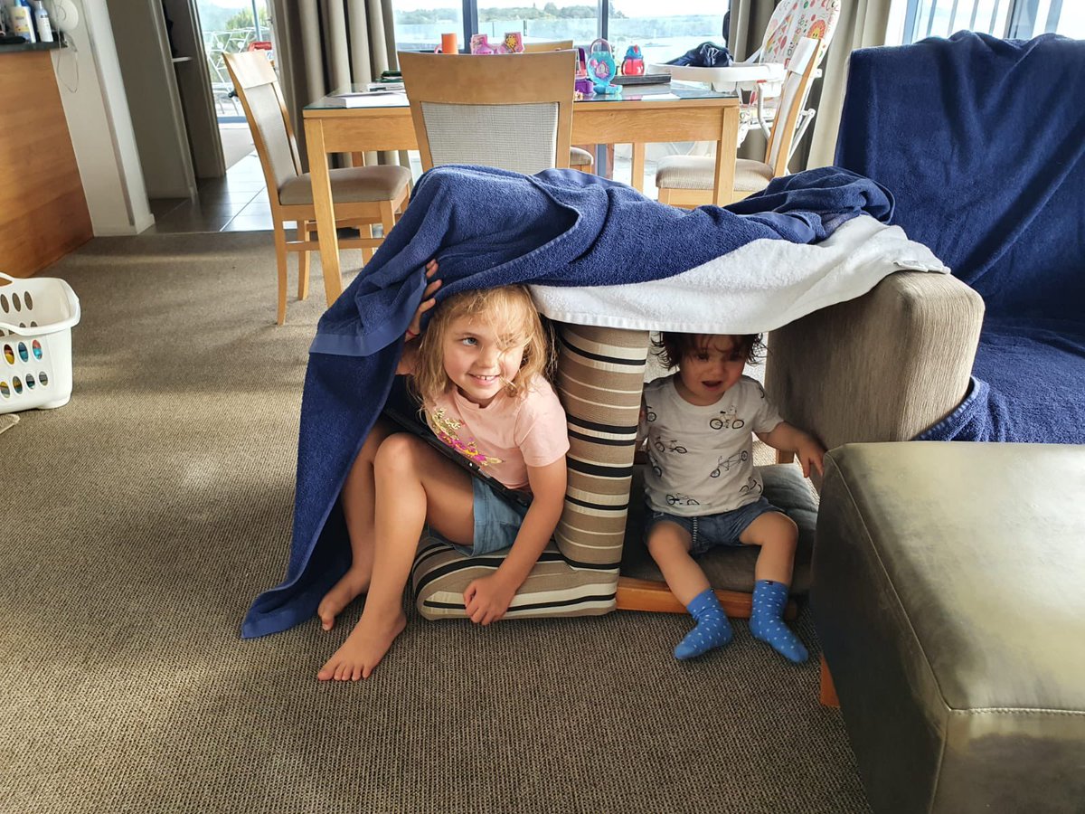 Rosie_T_NZ's tweet photo. While I conference, the whฤnau are making huts #bitjealous #NZNC2021 https://t.co/niEgSuzQlc