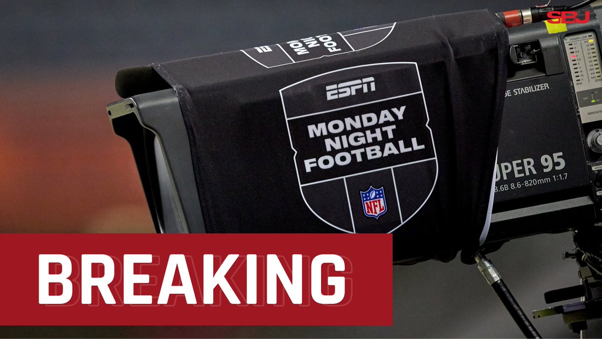 SBJ's tweet photo. #BREAKING: Sources: Disney and the #NFL have reached a broad agreement on a new media rights deal that will see @ESPN renew “Monday Night Football” and ABC return to the #SuperBowl rotation for the first time since 2006 (@Ourand_SBJ).

Free to read: https://t.co/DXbZRGuPXH https://t.co/dznGFoL2kc