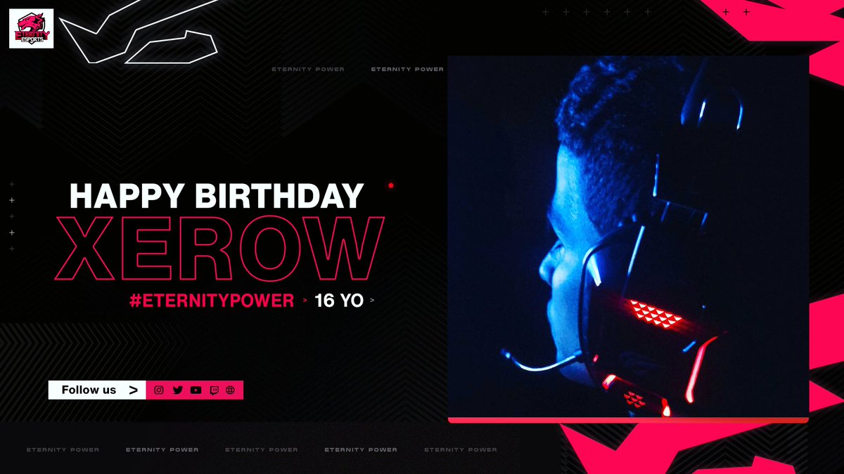 etyesports's tweet photo. Today is the birthday of one of our greatest members! Happy Birthday @XRW__ π β€οΈ!
#EternityPower #Sweet16s https://t.co/jpodleeU0j