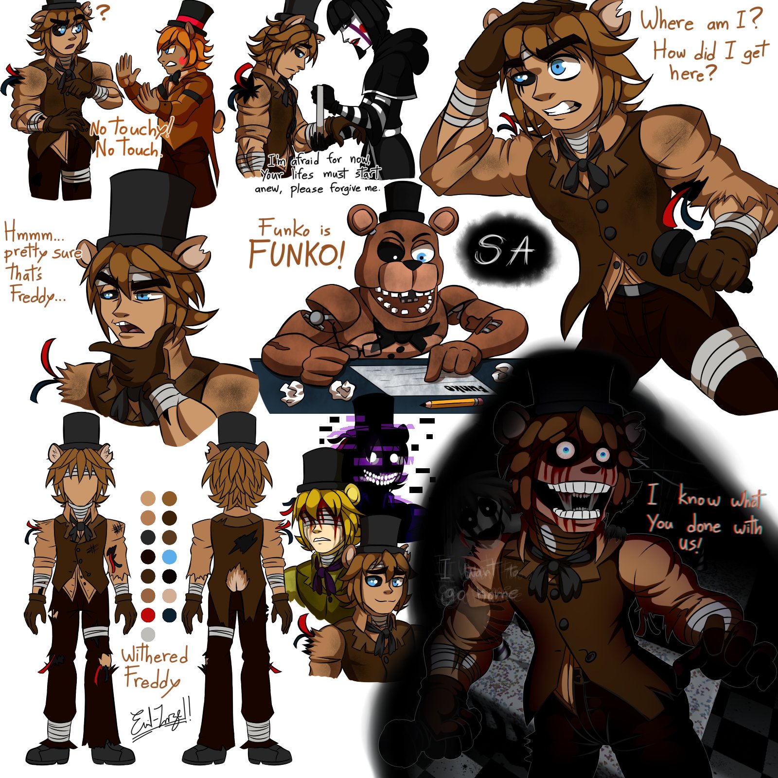 X 上的Emil-Inze：「FFPS - Salvaged Animatronics Humans Concept