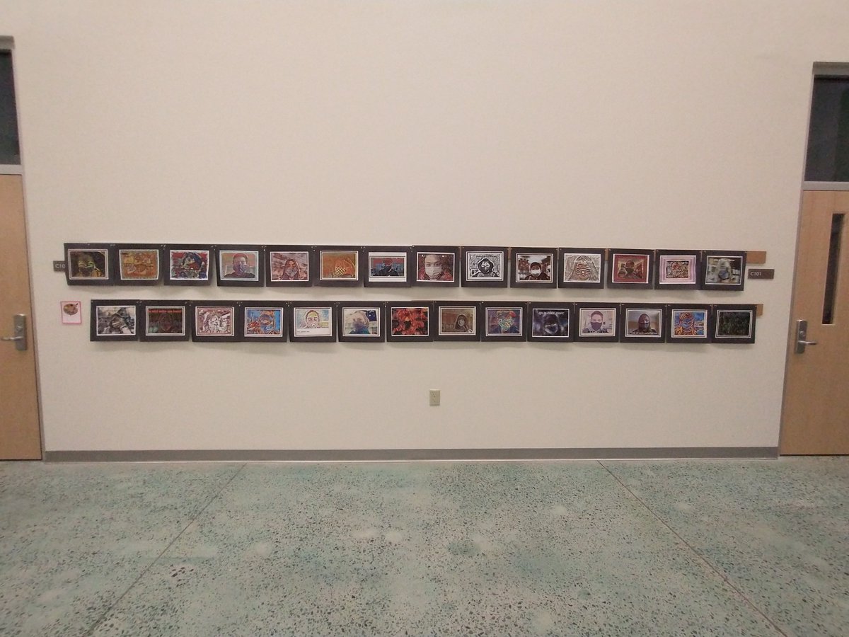 ArtTeacher2427's tweet image. Proud that I was able to print and post these digital selfies by 3-5 graders with NY resolutions today on new cork strips from pta!!! #ChathamDigitalLearning #GatorStrong #ccsbetheone  @ChathamGroveES #ccsarts