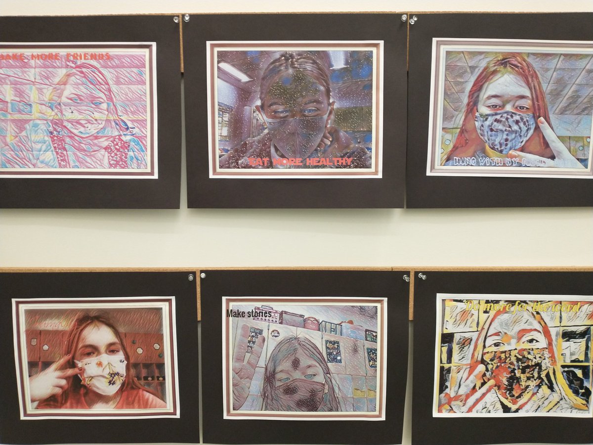 ArtTeacher2427's tweet image. Here&apos;s some close-ups of some of the 3-5 new year&apos;s resolution selfies. So proud of these students!! #ChathamDigitalLearning #GatorStrong #ccsbetheone  @ChathamGroveES #ccsarts