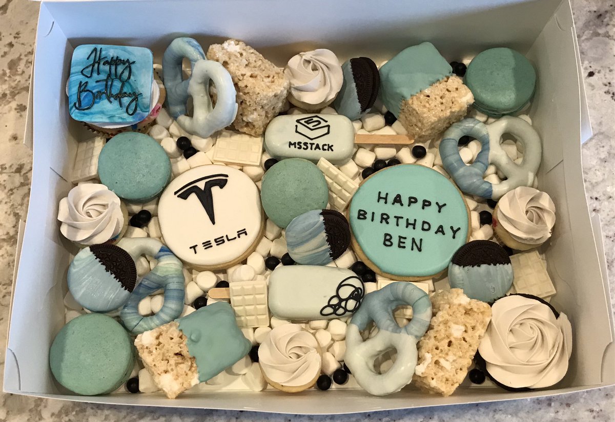 bstein2379's tweet photo. My awesome wife got me this wonderful treat box from https://t.co/1Riuwmm2W0 for my birthday! It has the two things I like most... @Tesla (@elonmusk) and @M5Stack https://t.co/mJAP42j7tZ