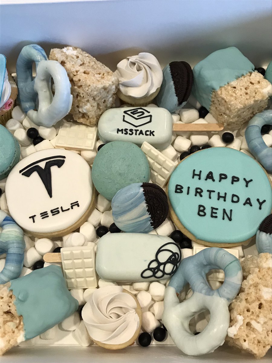 bstein2379's tweet photo. My awesome wife got me this wonderful treat box from https://t.co/1Riuwmm2W0 for my birthday! It has the two things I like most... @Tesla (@elonmusk) and @M5Stack https://t.co/mJAP42j7tZ