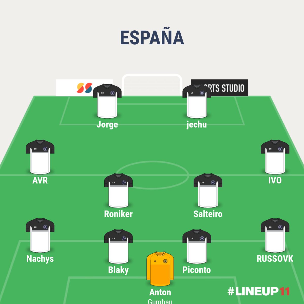 Partido entrenamiento contra la selección Francesa <a href="/France11v11FUMA/">Équipe de France FUMA 🇫🇷</a> estos 11 animales defenderán nuestra bandera y buscarán formar parte en partido oficial. Suerte chavales!!!🎮⚽🇪🇸