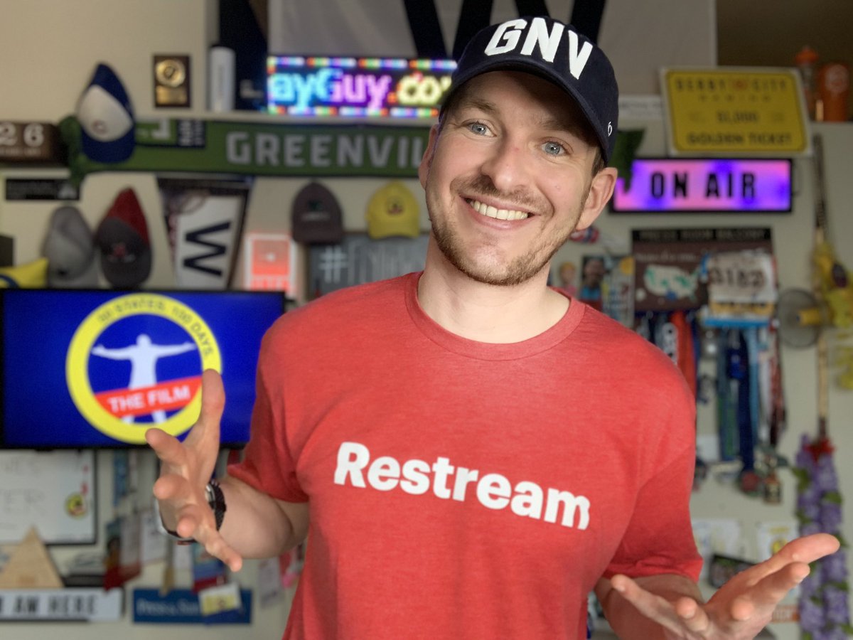 ChrisStrub's tweet photo. Today was a big unboxing day here in the #FlyTheWStudio. I finally opened up a care package from my friends at @Restreamio โ love the red!
<< Get a free trial of Restream: https://t.co/xfeoWgyIR9 >>
It even works great with my bright orange @scottayres toupee ... https://t.co/c5GfKaJGO5