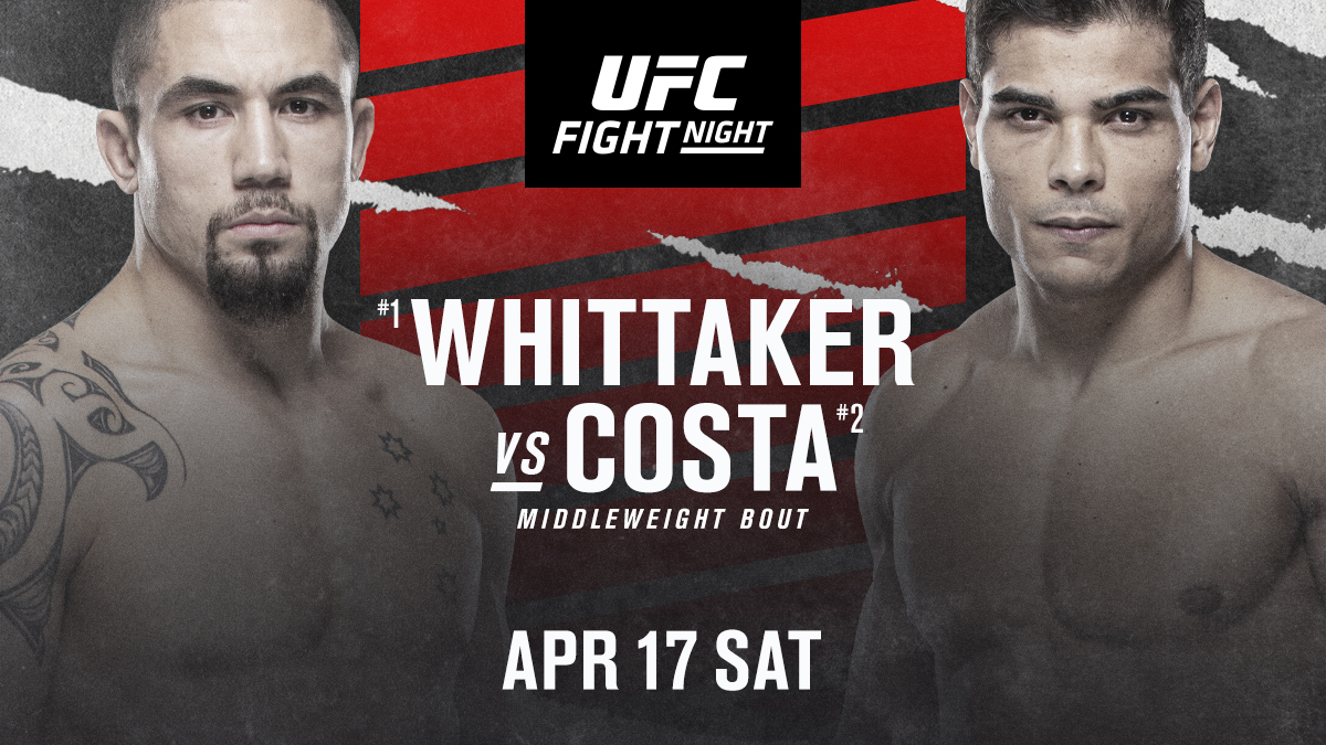 MARK YOUR CALENDARS.
๐ฆ๐บ @RobWhittakerMMA & ๐ง๐ท @BorrachinhaMMA headline April 17 - LIVE on @ESPN. https://t.co/JOzYDz8KSh