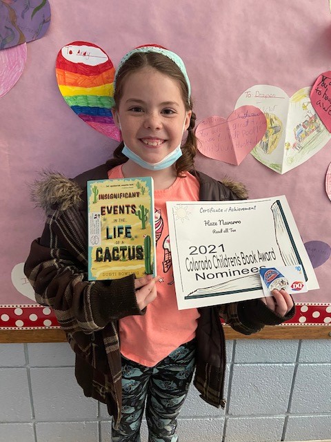 Congratulations to these 3 PES kiddos who met the challenge to read all 10 of the Colorado Children’s Book Award nominees!
