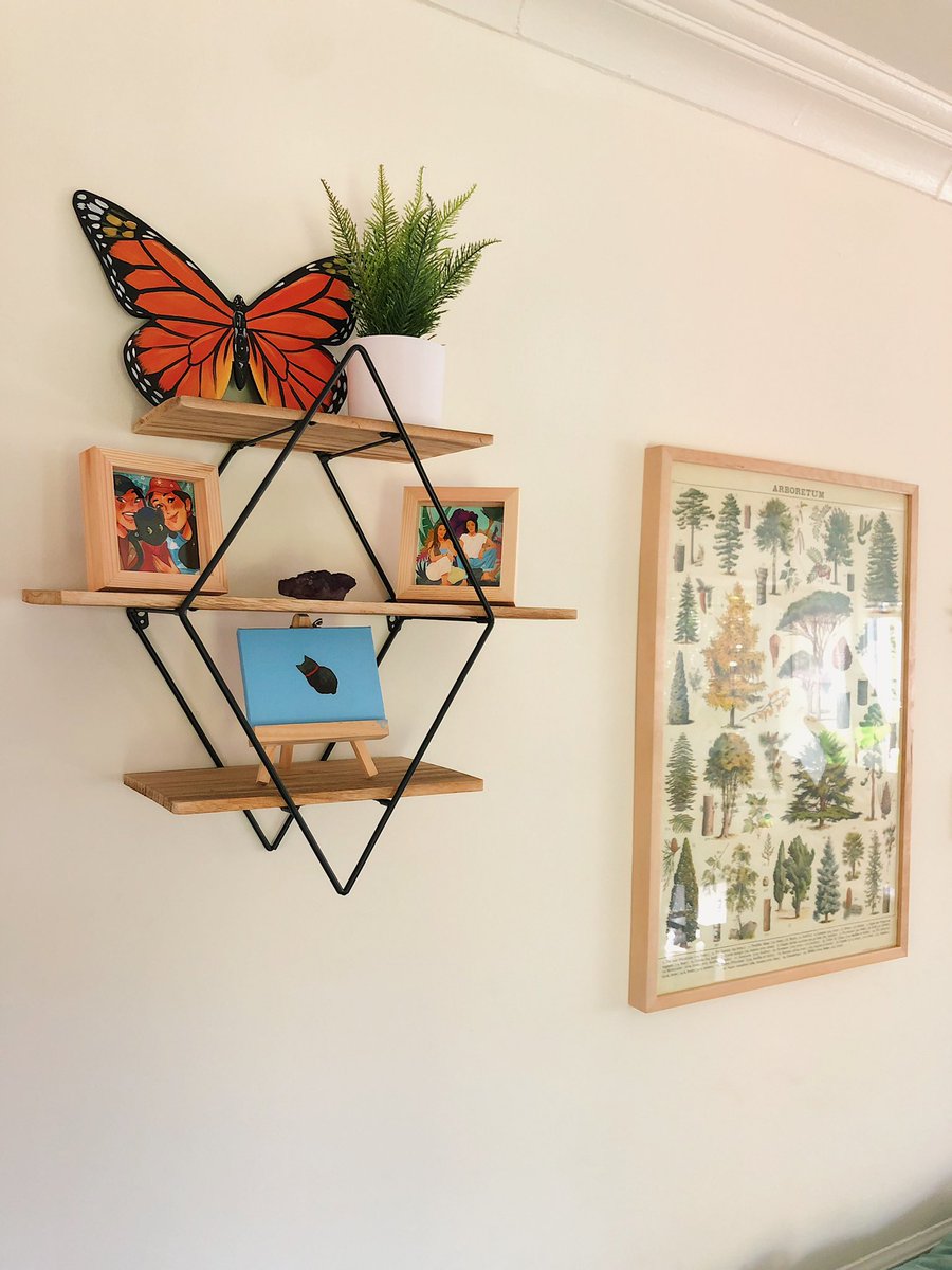 Got a hand-painted monarch for the living room 🥰🦋🌱
