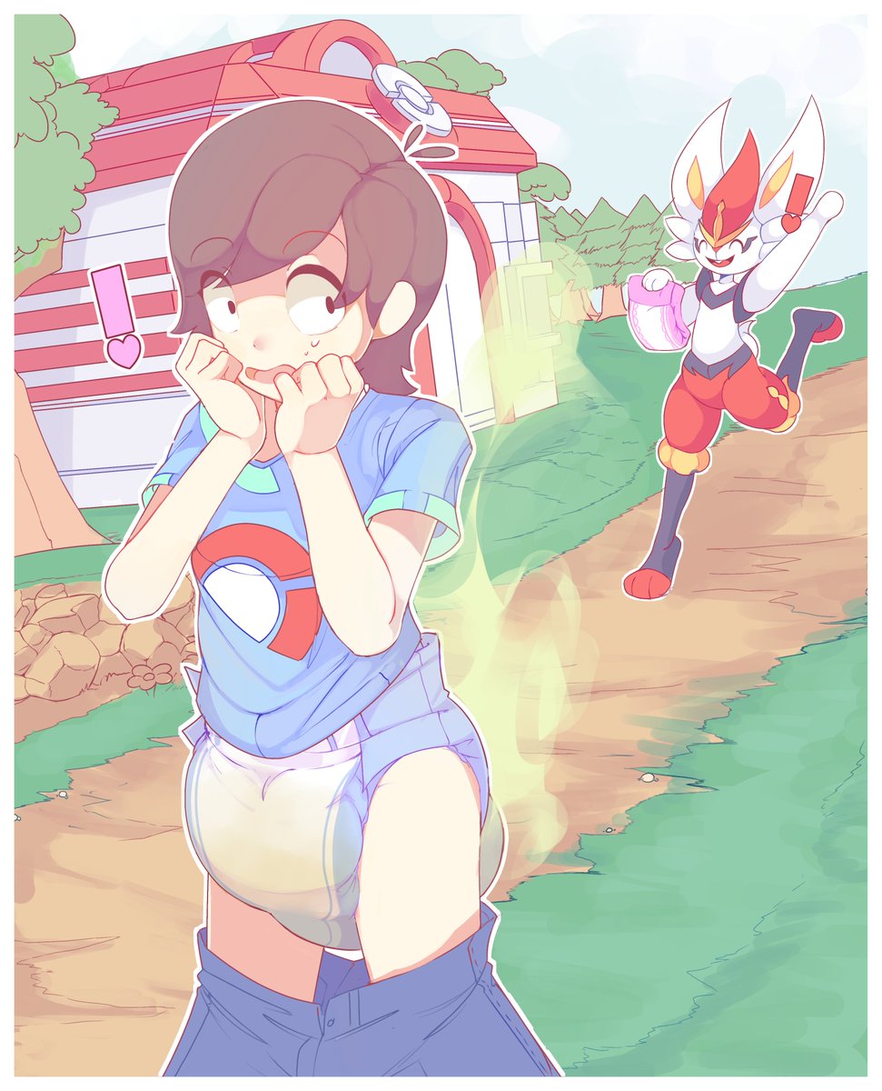 Diver234H's tweet photo. It's gotta be really useful to have a Pokemon who is willing to change your diaper and pull your pants up when you are too embarrassed to do it yourself. 

Even if they are a bit overenthusiastic...
 
Relevantly timed trade with the lovely @Sneaspeon :P https://t.co/PWpDmG5tbt