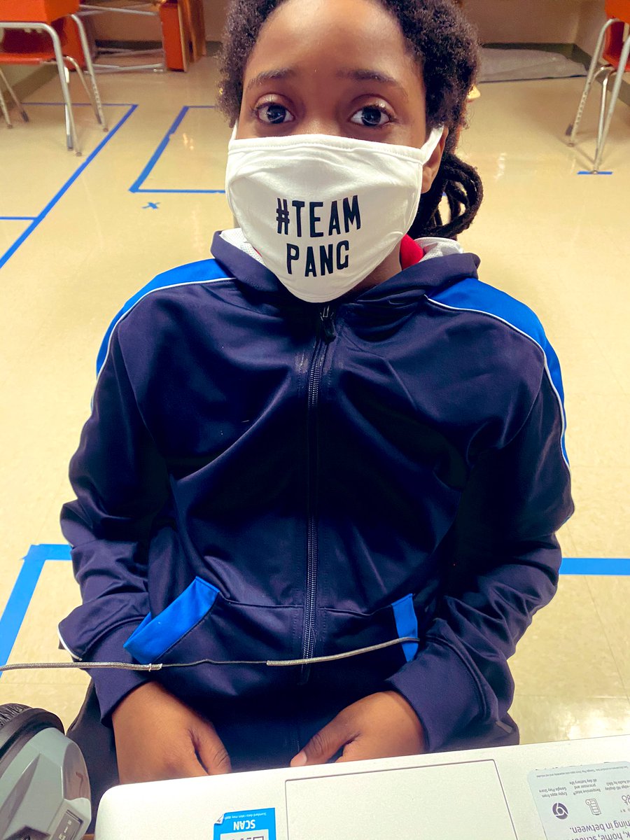 MsPang4's tweet photo. Shout out to @Miss_Redlich who made each student in 3rd grade a special team mask! My students were so excited to wear their #teampang masks! @SeminoleTrails https://t.co/fkPZcR8YcB